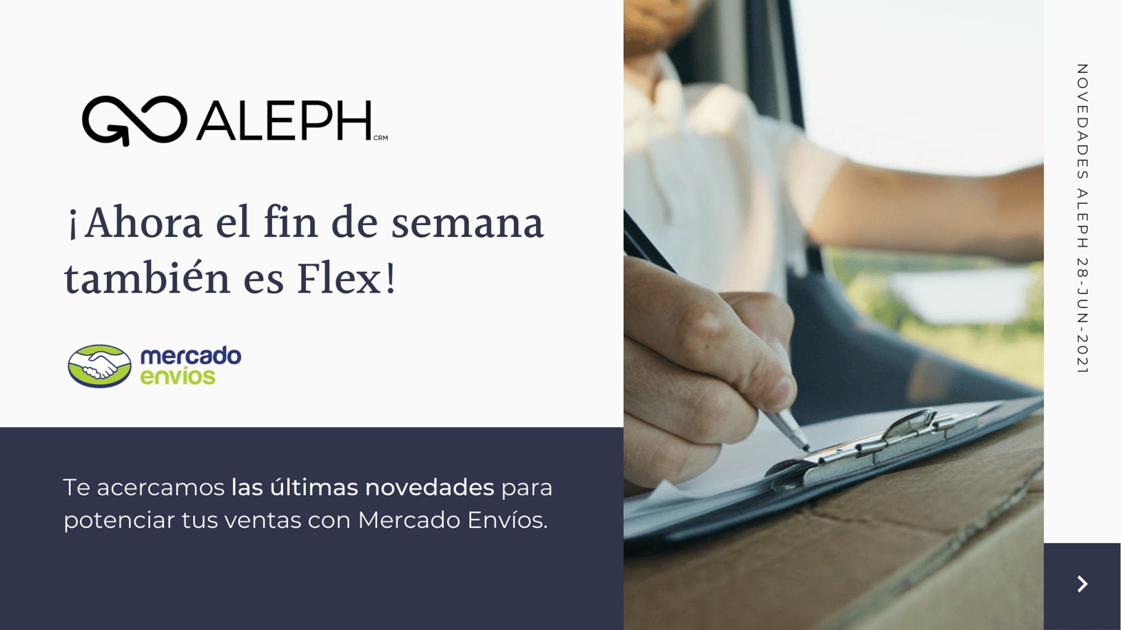 Aleph Solutions te acerca las novedades de Mercado Envíos Flex